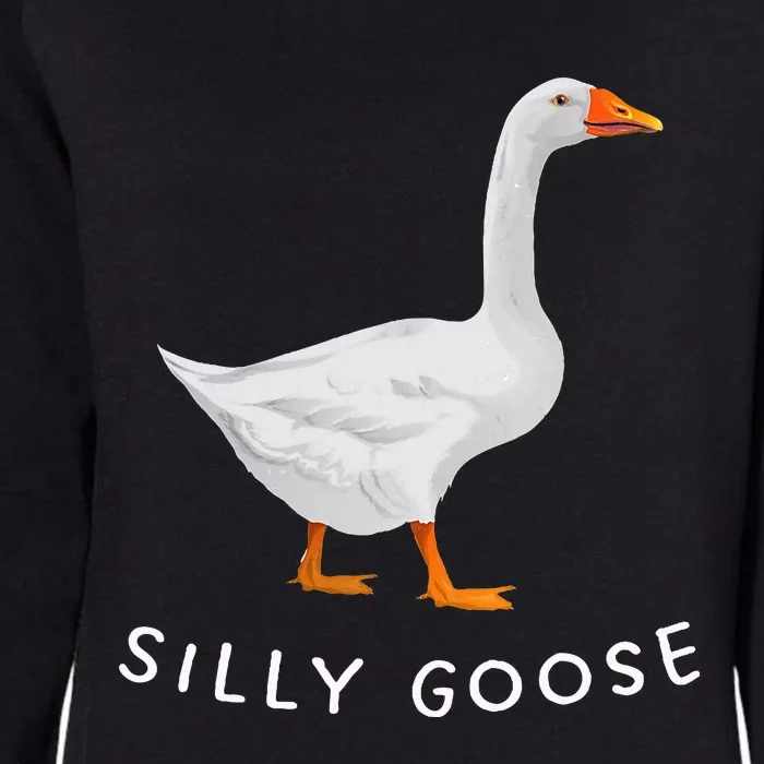 Playful Silly Goose Design Quirky And Fun Womens California Wash Sweatshirt