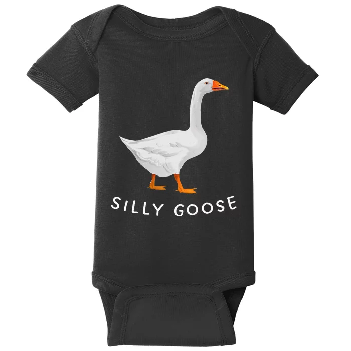 Playful Silly Goose Design Quirky And Fun Baby Bodysuit