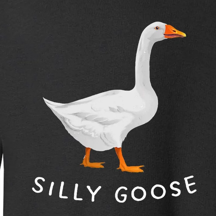 Playful Silly Goose Design Quirky And Fun Toddler Sweatshirt