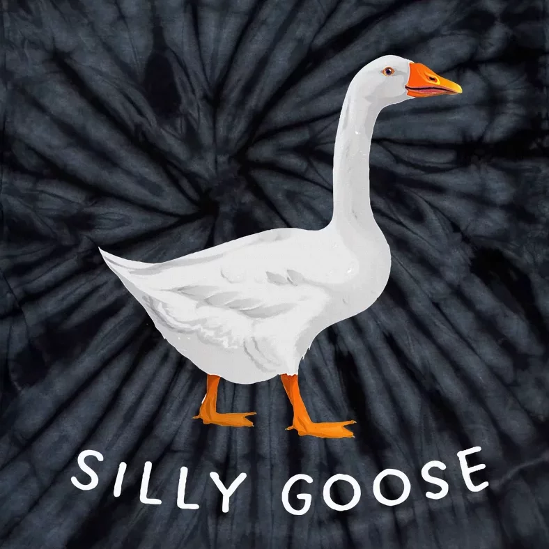 Playful Silly Goose Design Quirky And Fun Tie-Dye T-Shirt