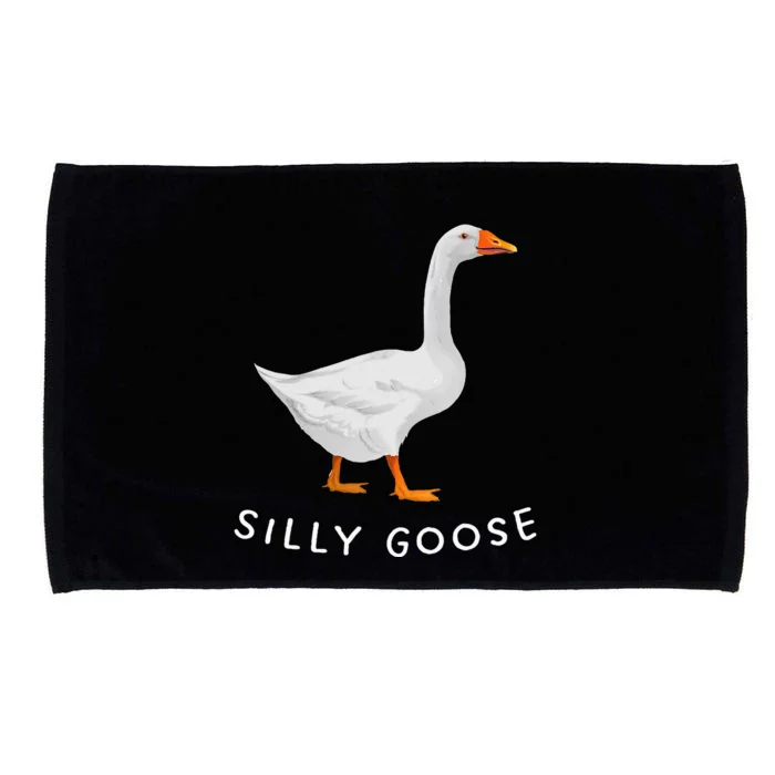 Playful Silly Goose Design Quirky And Fun Microfiber Hand Towel