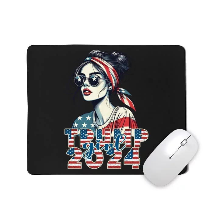 Political Supporter Girl 2024 Graphic Mousepad