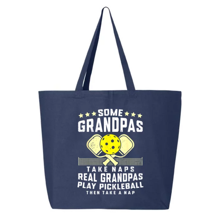 Pickleball Sport Grandpa Funny Pickleball Player Gift 25L Jumbo Tote