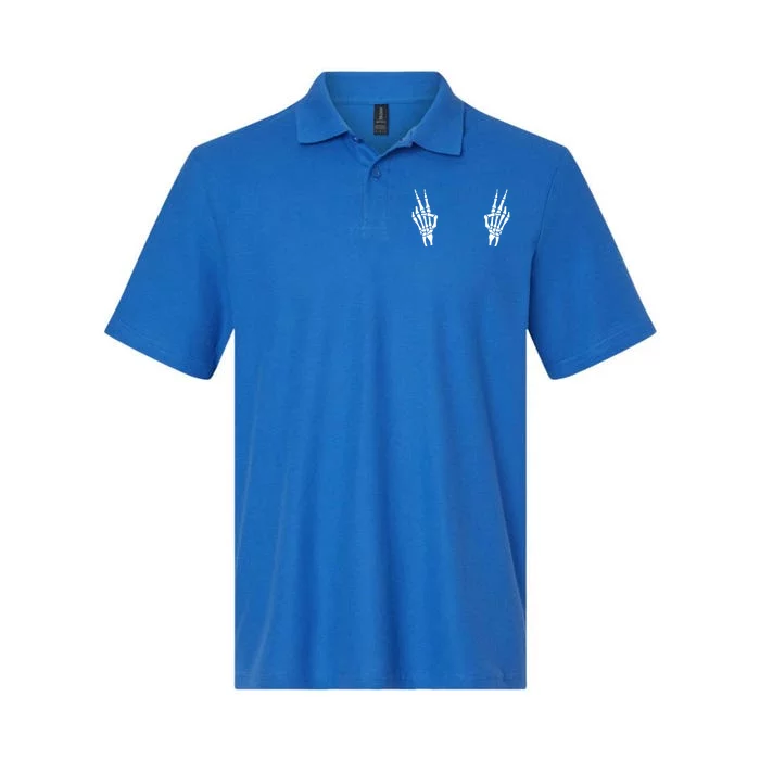 Peace Skelly Gift Softstyle Adult Sport Polo