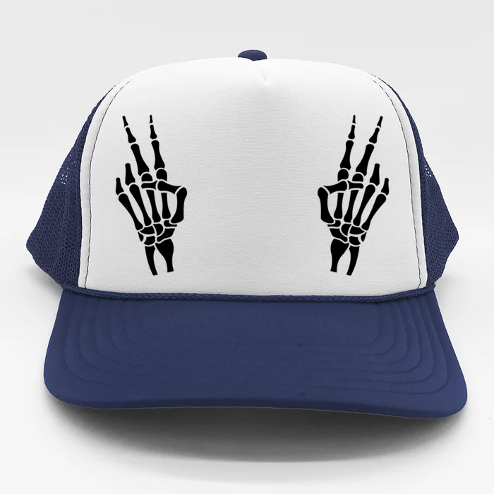 Peace Skelly Gift Trucker Hat