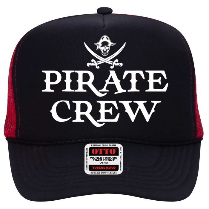 Pirate Squad Graphic - Pirate Crew High Crown Mesh Trucker Hat