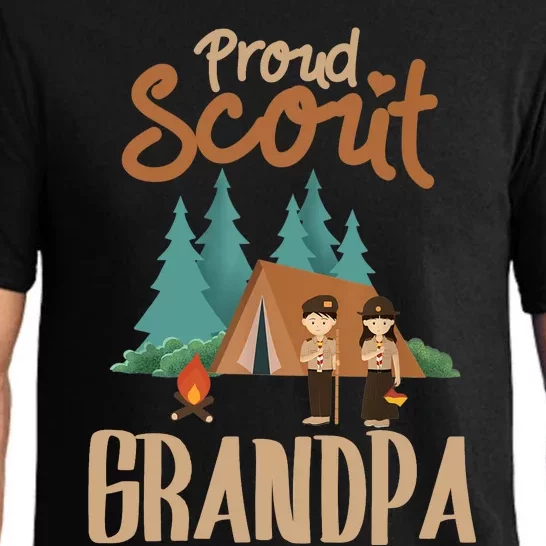 Proud Scout Grandpa Camping Scout Scouting Leader Adventure Pajama Set