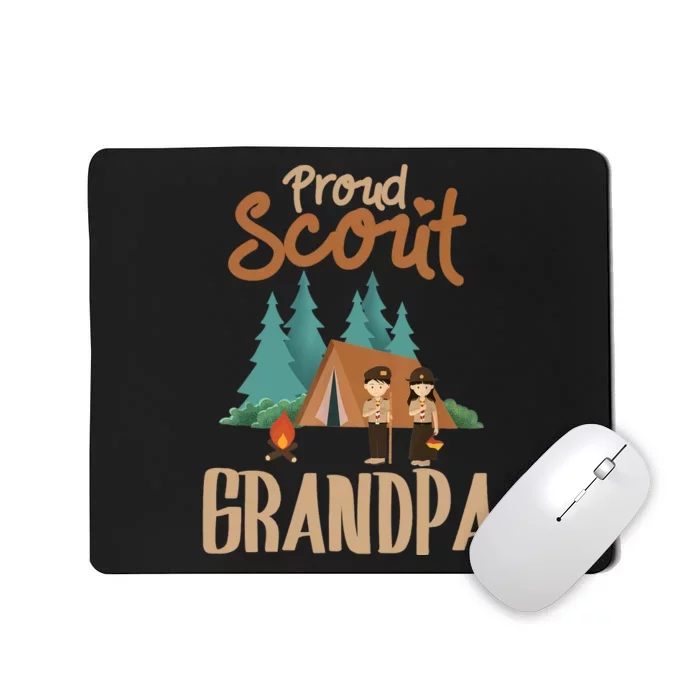 Proud Scout Grandpa Camping Scout Scouting Leader Adventure Mousepad