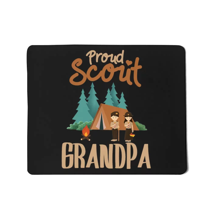 Proud Scout Grandpa Camping Scout Scouting Leader Adventure Mousepad