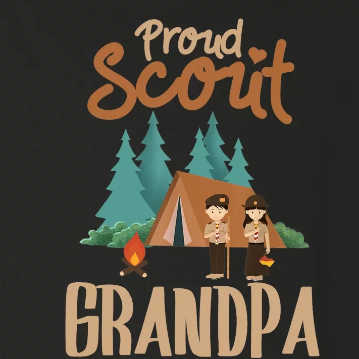 Proud Scout Grandpa Camping Scout Scouting Leader Adventure Toddler Long Sleeve Shirt