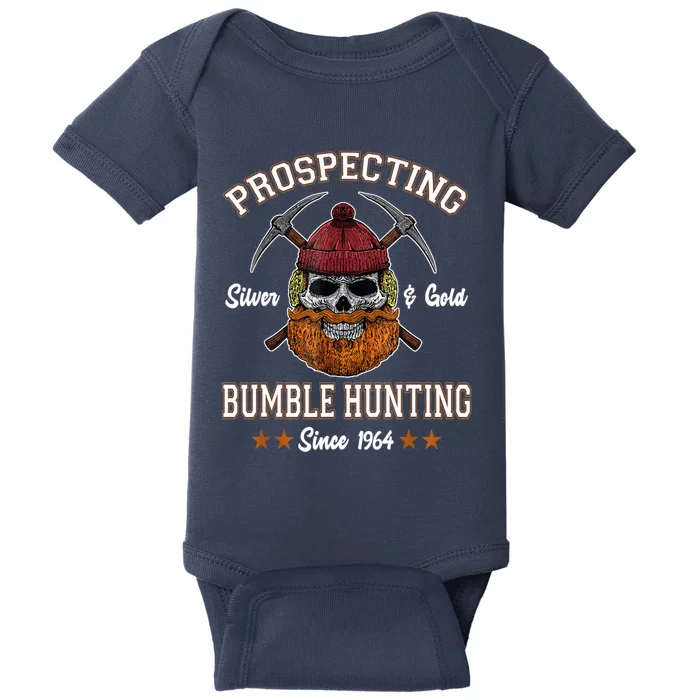 Prospecting Silver & Gold Bumble Hunting Since Baby Bodysuit