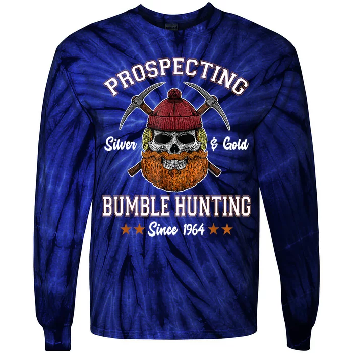 Prospecting Silver & Gold Bumble Hunting Since Tie-Dye Long Sleeve Shirt