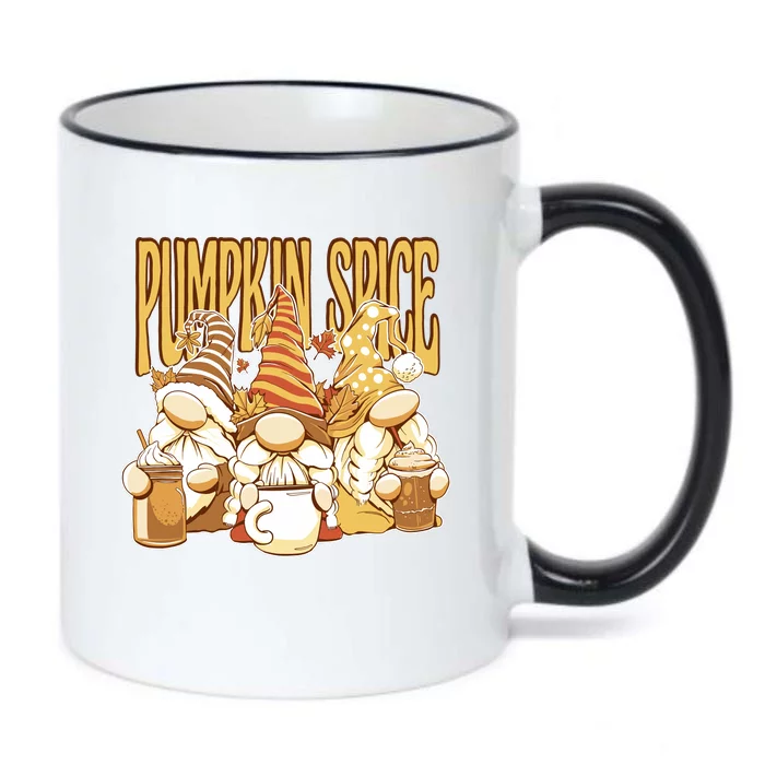 Pumpkin Spice Gnomes Autumn Lover Black Color Changing Mug