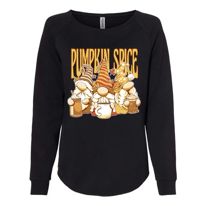 Pumpkin Spice Gnomes Autumn Lover Womens California Wash Sweatshirt