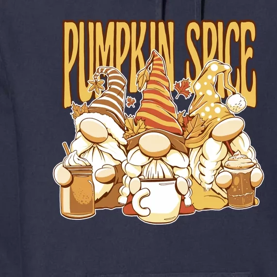 Pumpkin Spice Gnomes Autumn Lover Premium Hoodie