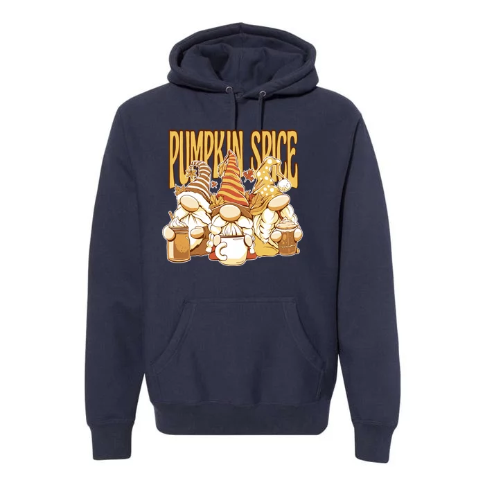 Pumpkin Spice Gnomes Autumn Lover Premium Hoodie