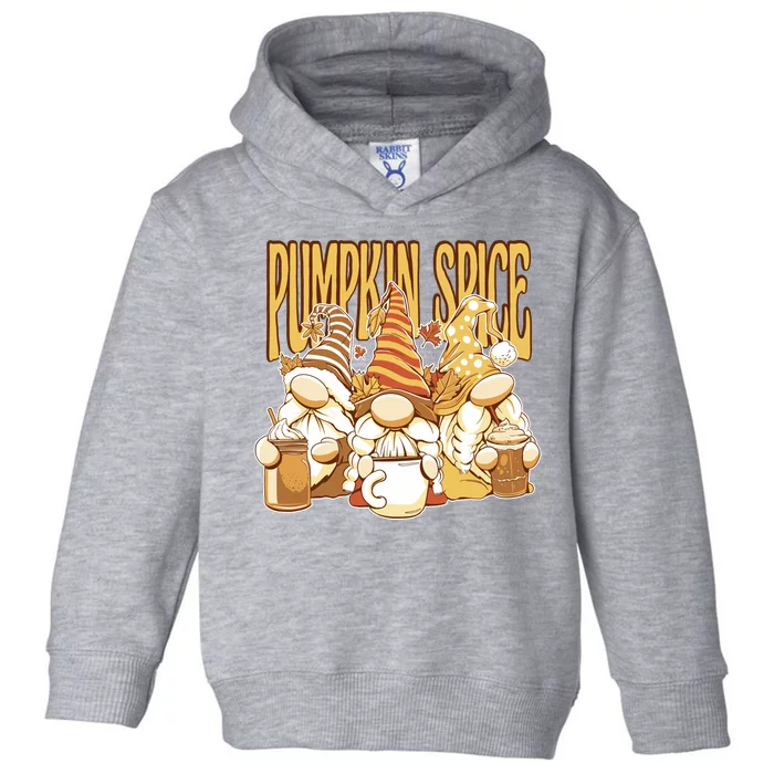 Pumpkin Spice Gnomes Autumn Lover Toddler Hoodie