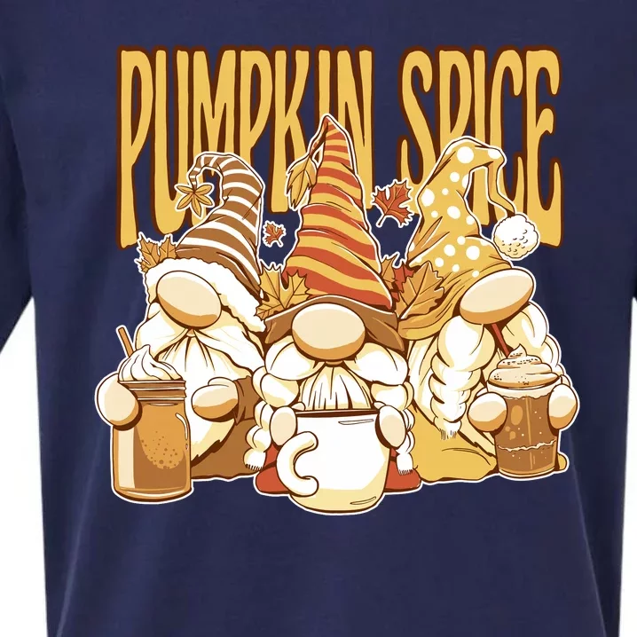 Pumpkin Spice Gnomes Autumn Lover Sueded Cloud Jersey T-Shirt