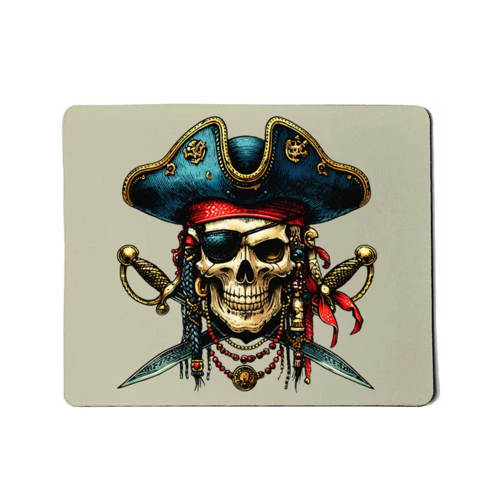 Pirate Skull Halloween Mousepad