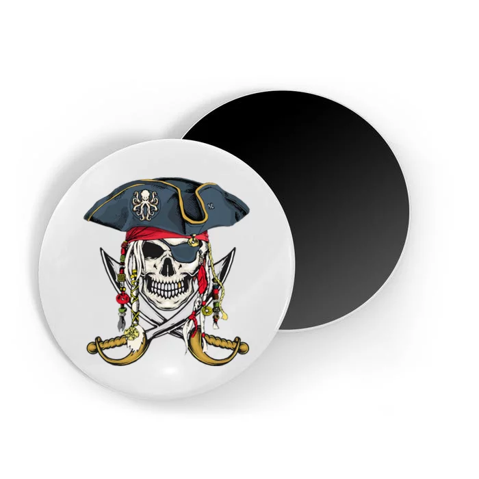 Pirate Skull Halloween Little Magnet