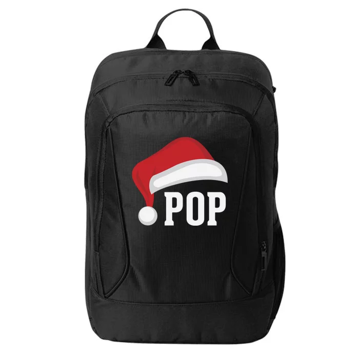 Pop Santa Hat Grandparent Christmas Holiday Gift City Backpack