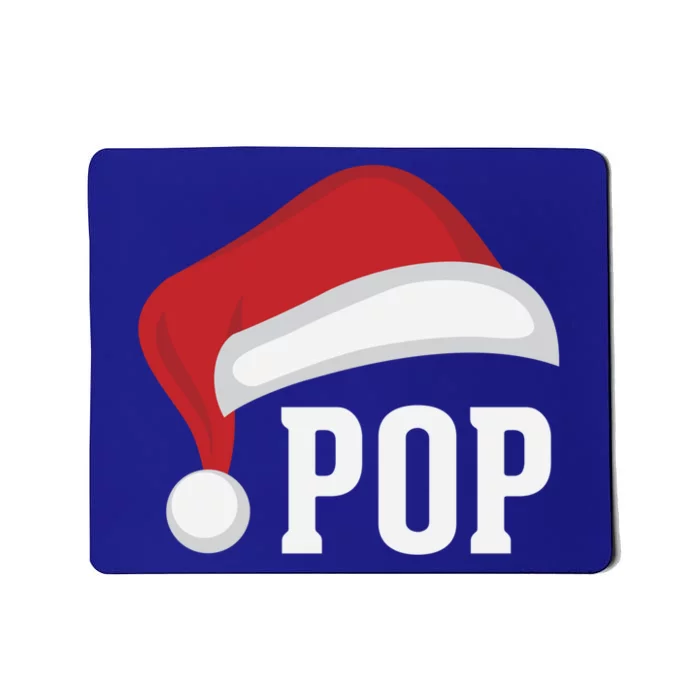 Pop Santa Hat Grandparent Christmas Holiday Gift Mousepad