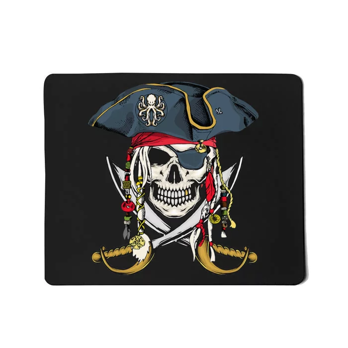 Pirate Skull Halloween Little Mousepad