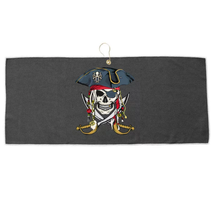 Pirate Skull Halloween Little Large Microfiber Waffle Golf Towel