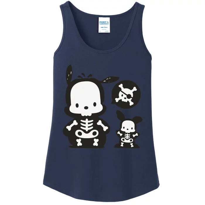 Pochacco Skeleton Halloween Sweat Ladies Essential Tank