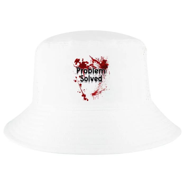 Problem Solved Halloween Print Cool Comfort Performance Bucket Hat