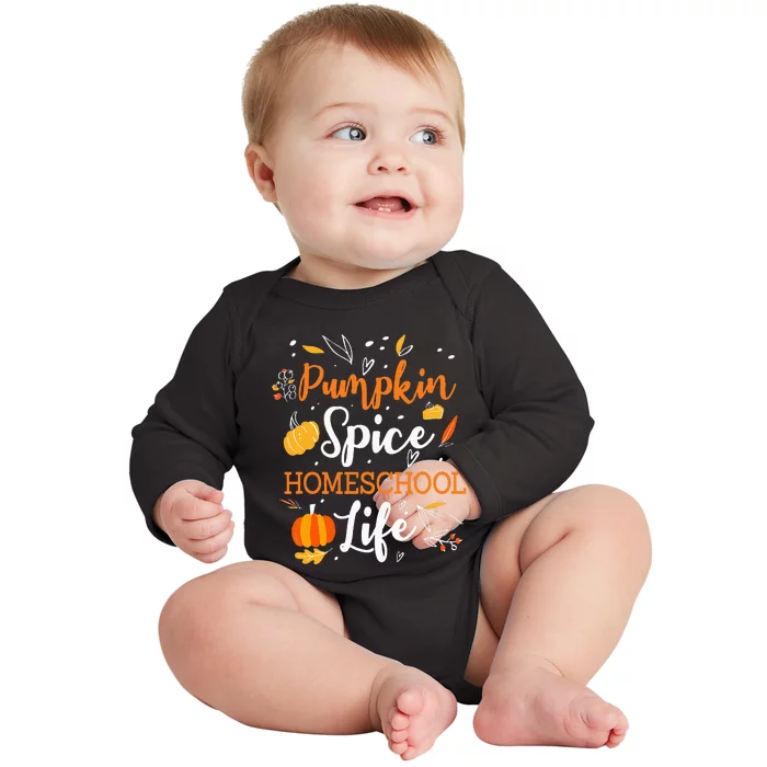 Pumpkin Spice Homeschool Life Allspice Halloween Fall Season Baby Long Sleeve Bodysuit