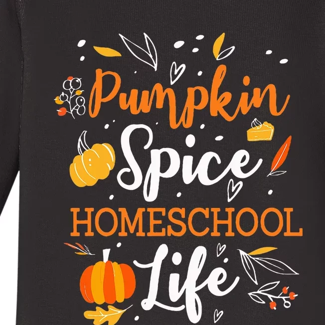 Pumpkin Spice Homeschool Life Allspice Halloween Fall Season Baby Long Sleeve Bodysuit