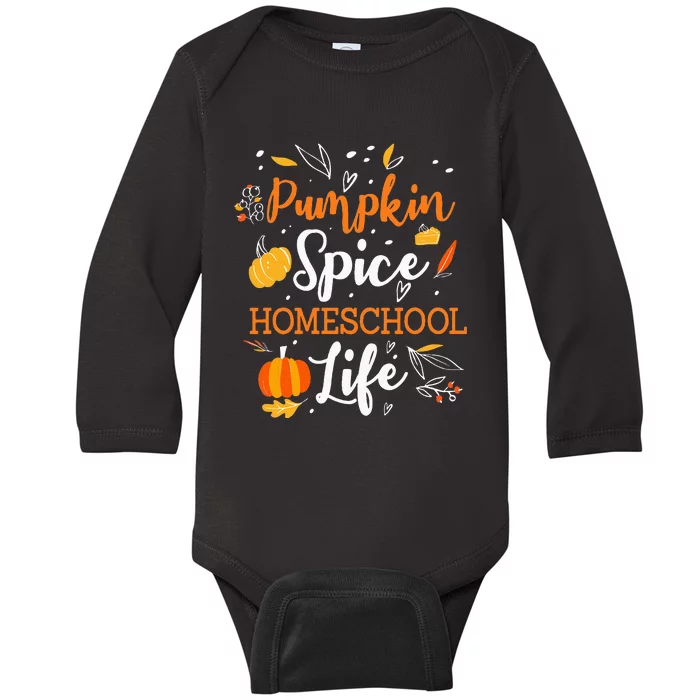 Pumpkin Spice Homeschool Life Allspice Halloween Fall Season Baby Long Sleeve Bodysuit