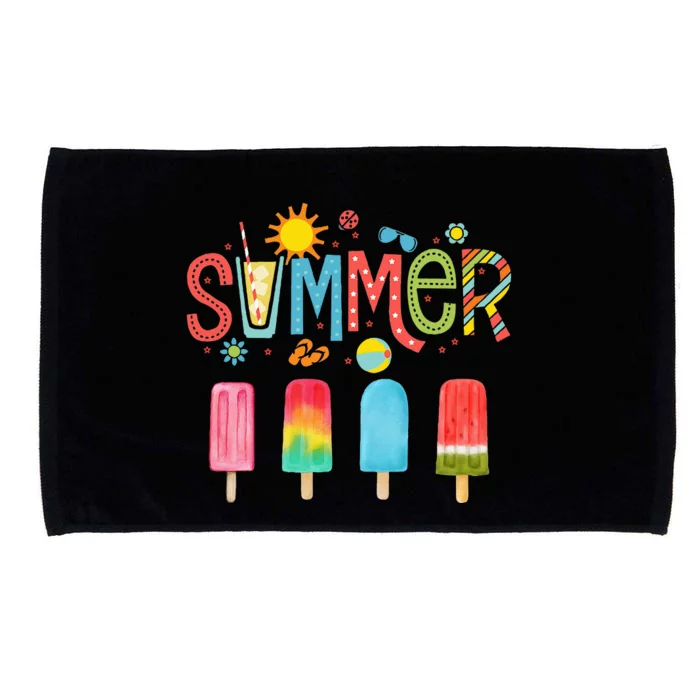 Popsicle Summer Hello Summer Microfiber Hand Towel