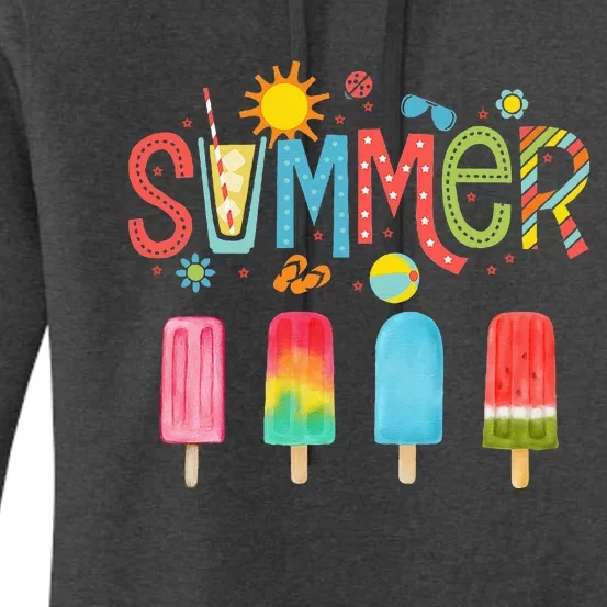 Popsicle Summer Hello Summer Women's Pullover Hoodie