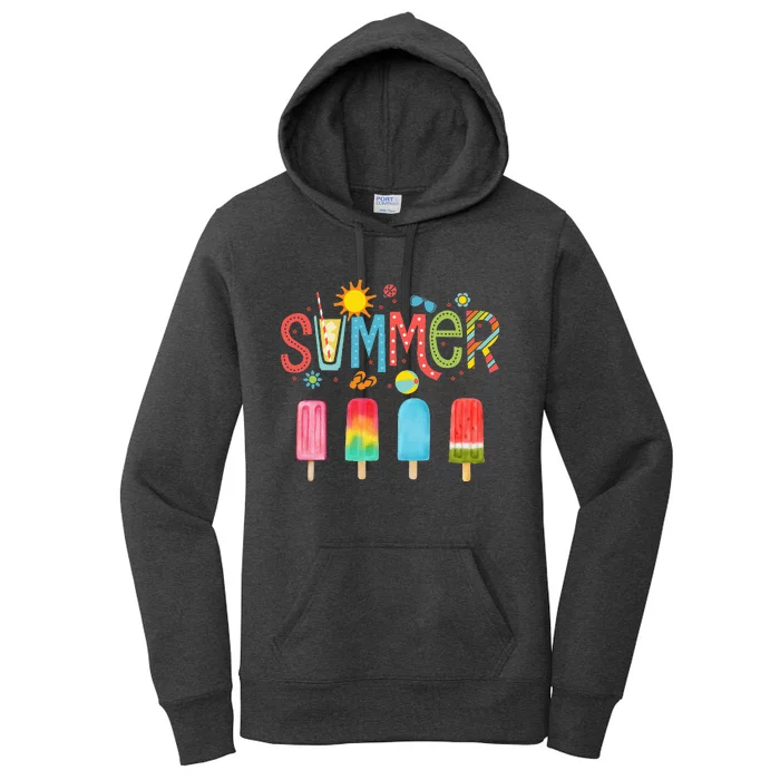 Popsicle Summer Hello Summer Women's Pullover Hoodie