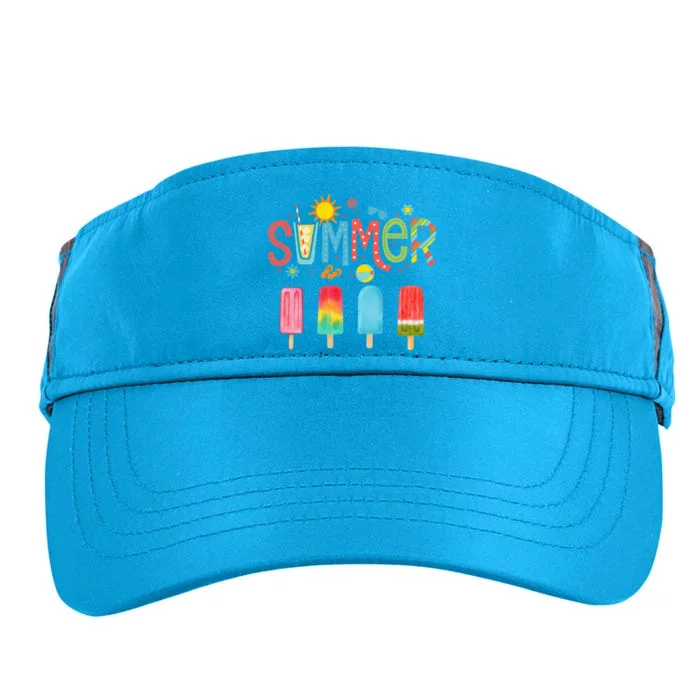 Popsicle Summer Hello Summer Adult Drive Performance Visor