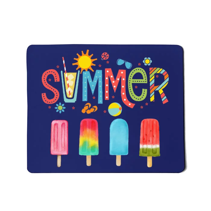 Popsicle Summer Hello Summer Mousepad