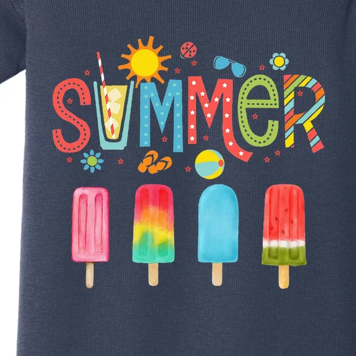 Popsicle Summer Hello Summer Baby Bodysuit