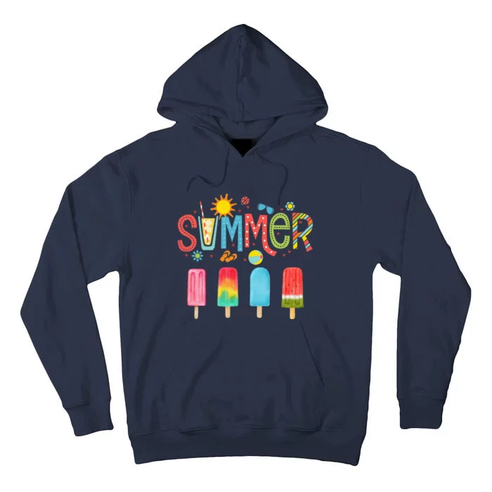 Popsicle Summer Hello Summer Tall Hoodie