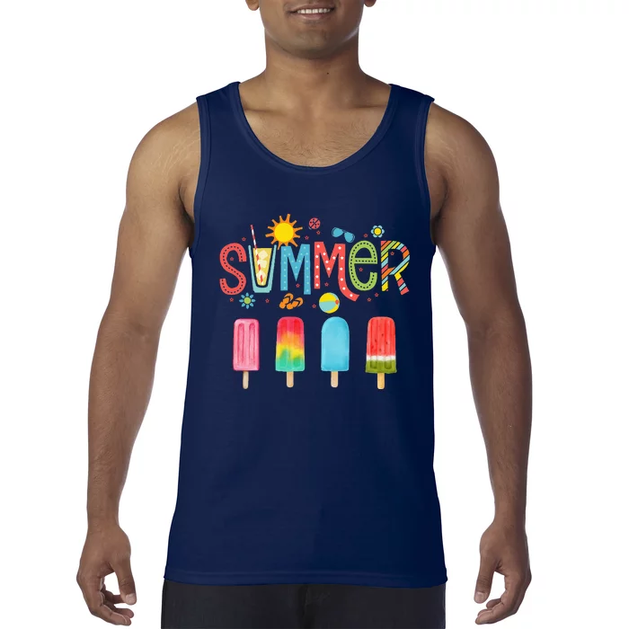 Popsicle Summer Hello Summer Tank Top