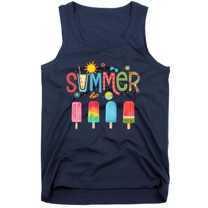 Popsicle Summer Hello Summer Tank Top