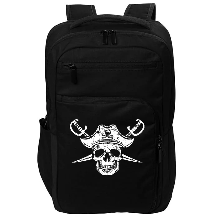 Pirate Skull Hat Swords Impact Tech Backpack