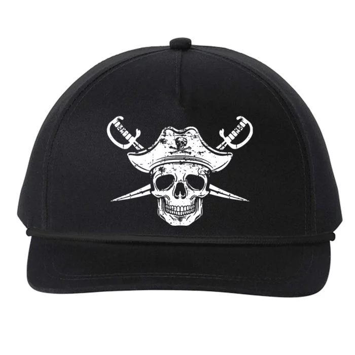 Pirate Skull Hat Swords Snapback Five-Panel Rope Hat