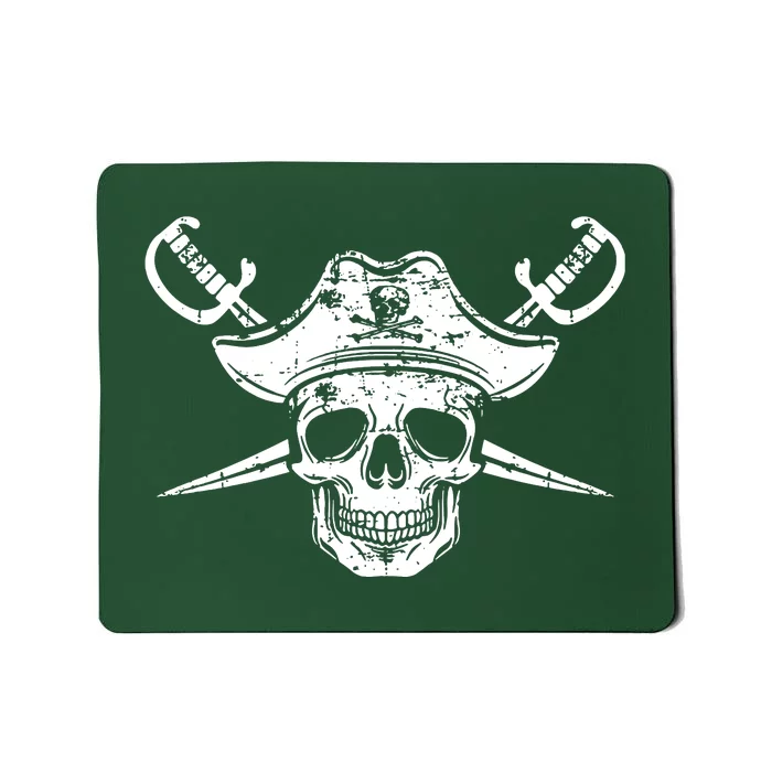 Pirate Skull Hat Swords Mousepad