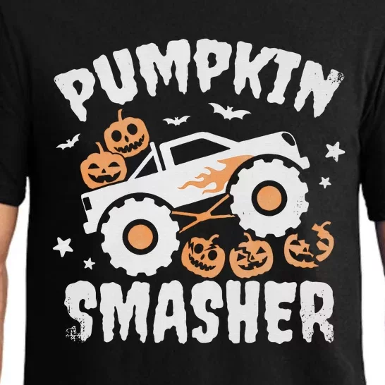 Pumpkin Smasher Halloween For Monster Truck Lover Pajama Set