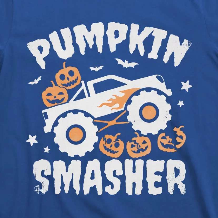 Pumpkin Smasher Halloween For Monster Truck Lover T-Shirt