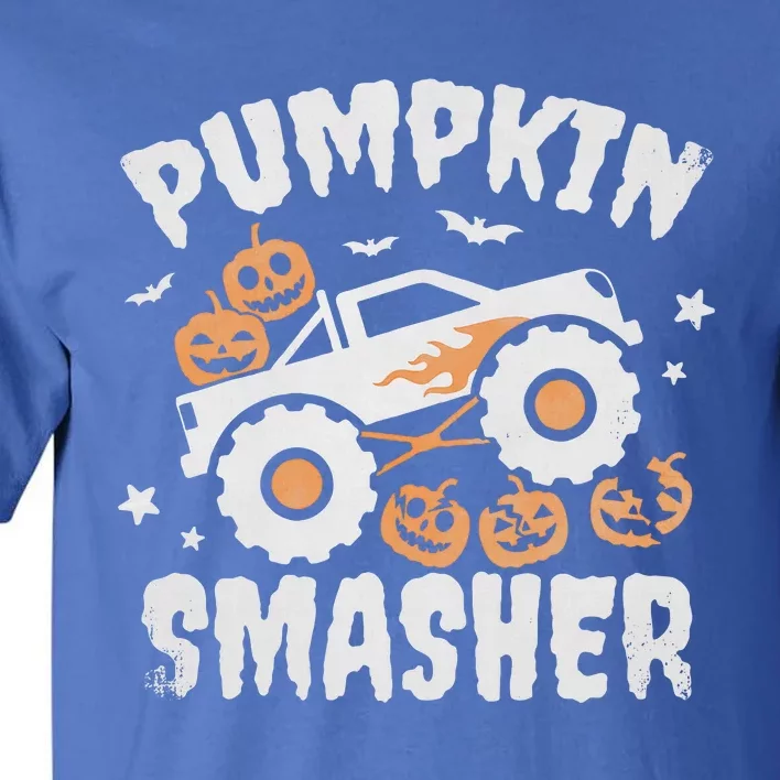 Pumpkin Smasher Halloween For Monster Truck Lover Tall T-Shirt