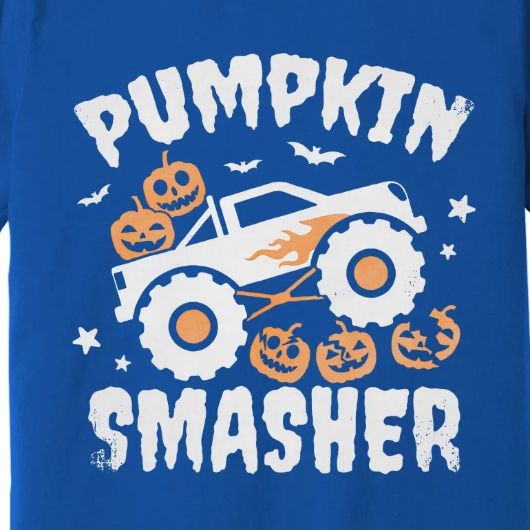 Pumpkin Smasher Halloween For Monster Truck Lover Premium T-Shirt