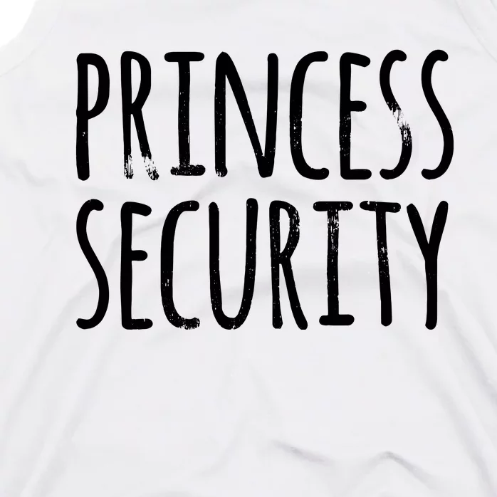 Princess Security Halloween Costume Dad Matching Easy Tank Top